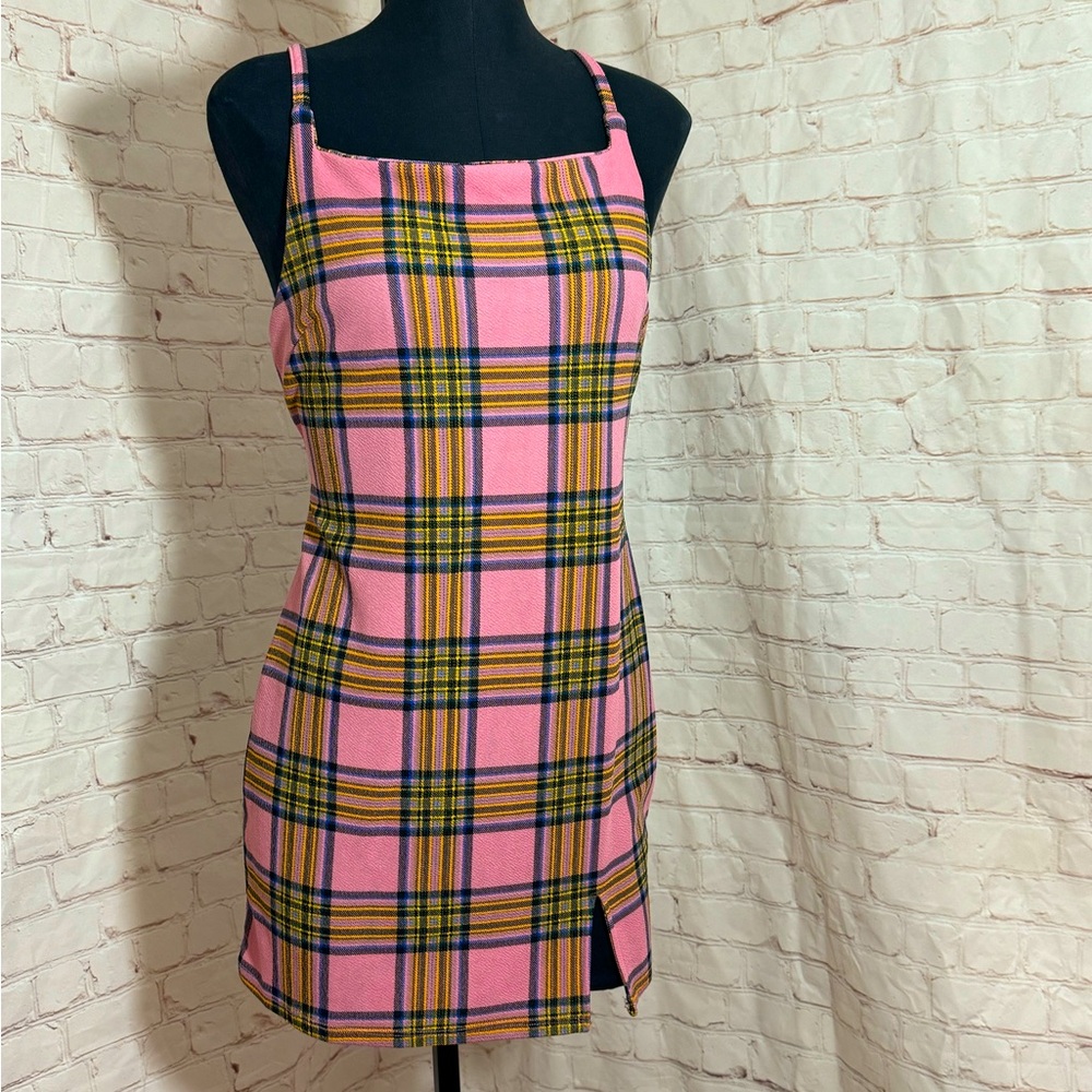 Almost Famous Plaid Mini Dress
